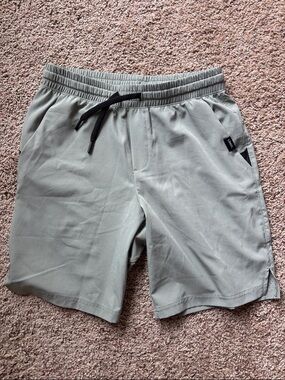 Men's UNRL Casual Elastic-Waist Shorts - Light Gray